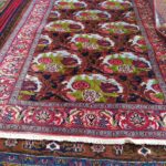 قالیچه گل رز بیجار کردستان 40 رج در ابعاد 3×1.5 متر