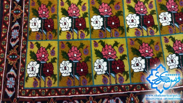 فرش دستبافت 6 متری گل رز اردبیل رنگ گیاهی خرید از صنایع دستی خلخال