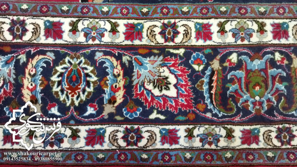 فرش دستبافت دوازده متری کاشمر مشهد رنگ زرشکی خرید از سایت فروشگاه شکوری کارپت سرتیپ شکوری