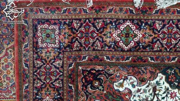 فرش دستبافت تبریز طرح لاله 40 رج 12 متری خرید از فرش فروشی شکوری
