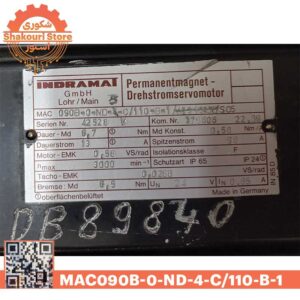 سروو موتور AC ایندرامات INDRAMAT مدل MAC090B-0-ND-4-C110-B-1 خرید از فروشگاه شکوری