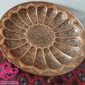سنگاب مسی قلم زنی شده اصفهان دوران قاجار