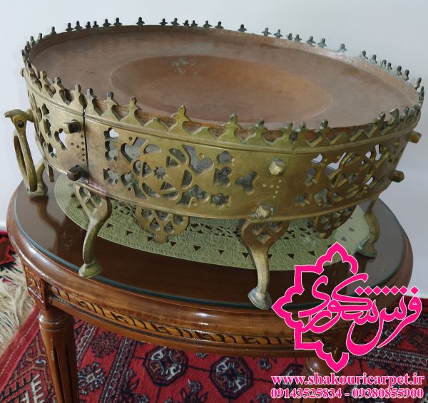 منقل برنجی سبک روسی دوران قاجار خرید از سایت شکوری