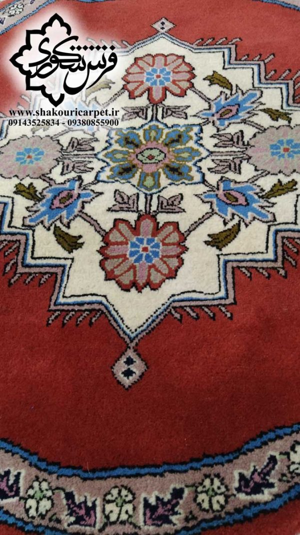فرش دستبافت گرد طرح هریس اردبیل - خرید و قیمت از سایت شکوری