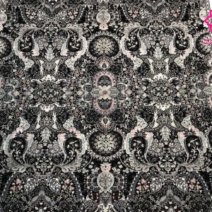 جفت فرش دستباف تمام ابریشم بنام تبریز 6 متری 70 رج با رنگ گیاهی – کد 81