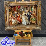 تابلو فرش دستبافت تبریز طرح رقص فرانسوی بافت سردرود خرید از سایت فرش علیرضا شکوری