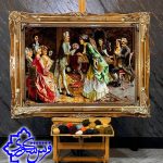 تابلو فرش دستبافت خواستگاری بافت سردرود تبریز خرید از سایت علیرضا شکوری