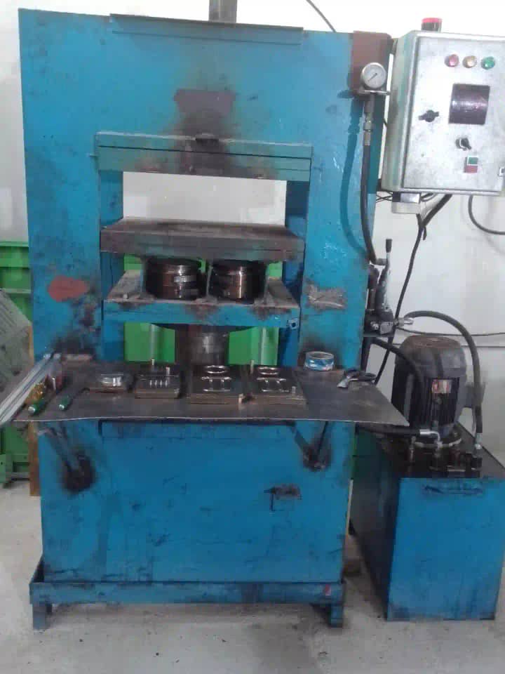 پرس لاستیک 80 تن پخت قطعات لاستیکی با کورس 40